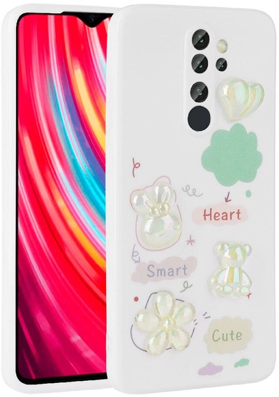 Xiaomi Redmi Note 8 Pro Kılıf Kabartma Figürlü Parlak Toys Silikon Kapak