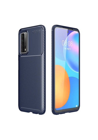 Huawei P Smart 2021 Kilif Karbon Silikon Case 394930330