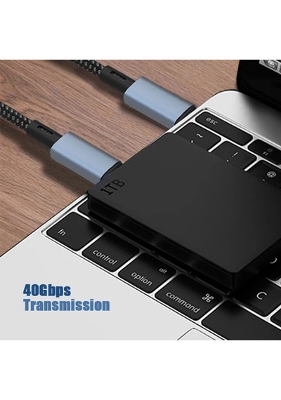 Lexroo 40gbps 240w 4.0 Thunderbolt Type-c To Type-c Şarj Standart