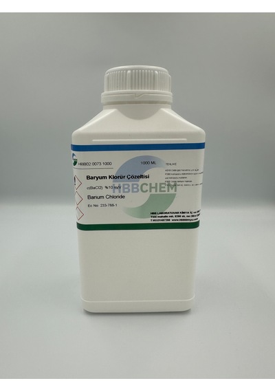 Baryum Klorür Çözeltisi %10 M/v 1 Litre