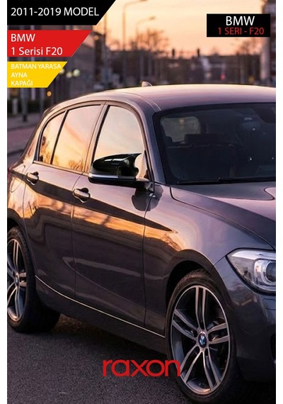 Bmw 1 Serisi F20 2011-2019 Batman & Yarasa Ayna Kapağı Parlak Piano Black Sport Tırnaksız Model