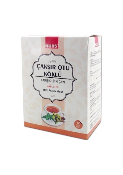Nurs Çakşır Otu Köklü Karışık Bitki Süzen Poşet Çay 42 x 2 G