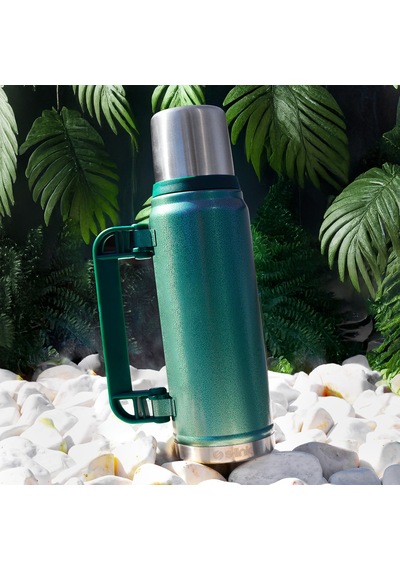 Çelik Termos 750ml Iç 304 Plastik Kulp Ve Portatif Paslanmaz
