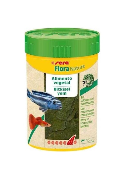 Sera Flora Nature Bitkisel Pul Balık Yemi 250 Ml