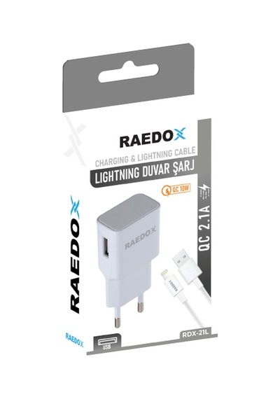 Raedox 10w 2.1 A Lightning Duvar Şarjı