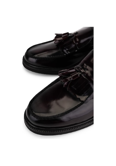 Tamer Tanca Erkek Hakiki Deri Bordo Açma Loafer Ayakkabı 285 3752 Erk Ayk Sk23/24 Bordo Acma Bordo
