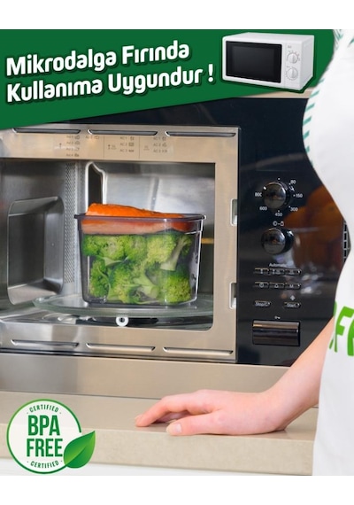 Offbox Kare Bakliyat Baharat Gıda Saklama Kabı - 3 Çeşit - 6 Adet Antrasit Şeffaf