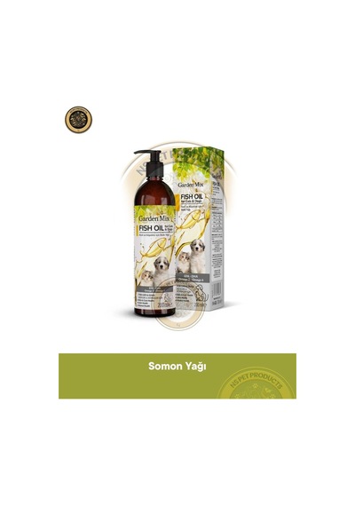 Garden Mix Kedi Ve Köpek Vitamin & Omega Takviyesi Somon Yağı 200 Ml