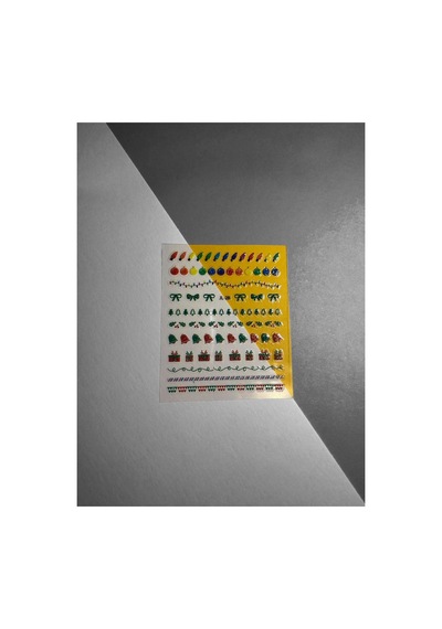 No:28 - 3d Tasarım Yapışkan Tırnak Sticker Tırnak Dövmesi Nail Art