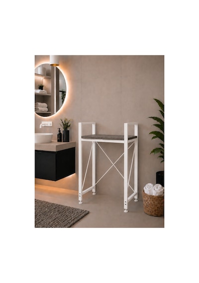 Lifos Siyah/beyaz Raflı Çamaşır Makinesi Dolabı Kurutma Makinesi Dolabı Metal Banyo Dolabı Lifos Siyah/beyaz Raflı Çamaşır Makinesi Dolabı Kurutma Makinesi Dolabı Metal Banyo Dolabı