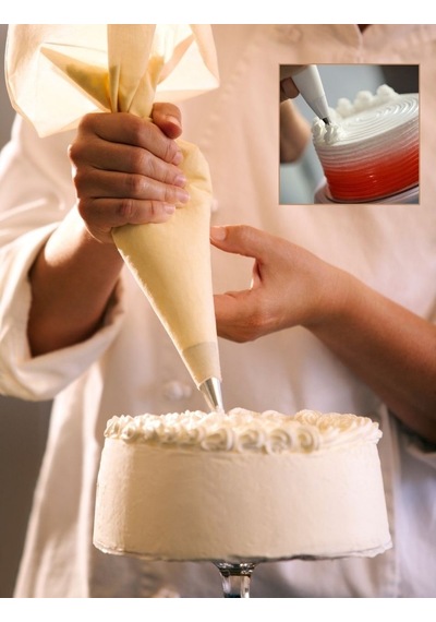 9ft Krema Duyu Büyük Boy Pasta Duyu Paslanmaz Çelik 35x18x52 Mm Metalik Gri