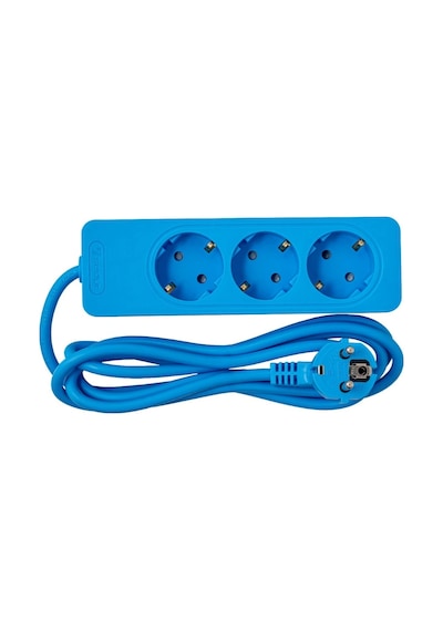 3 Lü 2 Metre Grup Priz Seldur Mavi G3td21m 2 m