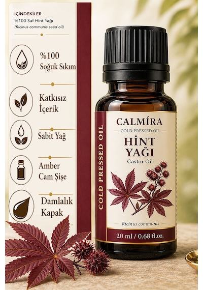 Calmira Hint Yağı Soğuk Sıkım 20 ML