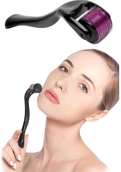 Dermaroller - 132 - Titanyum 540 Iğneli 1 Mm Saç Kaş Sakal Serum - Spt-gld - Kullanıma Uygun
