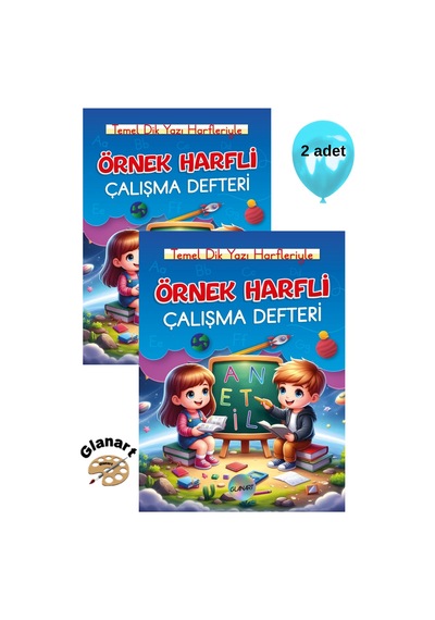 Birinci Sınıf Ve Öncesi Örnek Harfli Güzel Yazı Çalışma Defteri A4 Boy 2 Adet