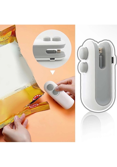 Poşetkapatıcı Şarj Edilebilir 400 Mah Mutfak Tipi Pratik Taşınabilir Kapatma Mini Poşet Kapatıcı