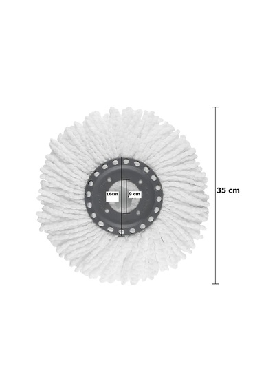 4 Adet Yedek Uç - Yedek Mop Mikrofiber Bez - Vileda Temizlik Paspas Spin Mop