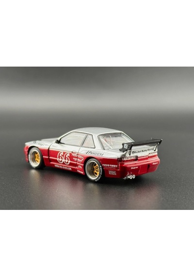 Pop Race Pandem Silvia S13 Moontech Red 258 1/64