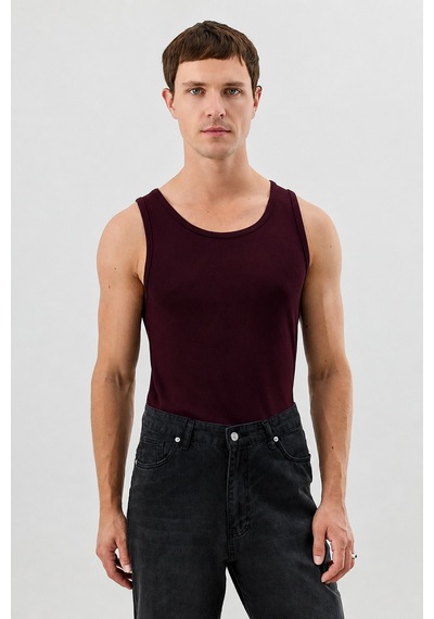 Antioch Erkek Basic Fitilli Atlet Bordo