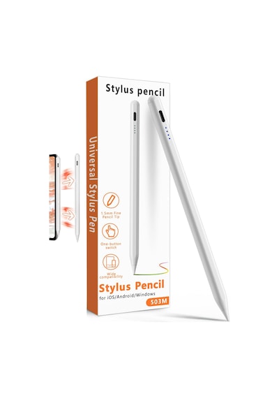 Novstrap Lenovo Tab 10l/nxtpaper/10/10s/7l/7 Lite/tabmax İle Uyumlu Dokunmatik Tablet Kalemi 3.nesil Stylus Pencil