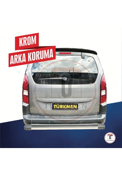 Türkmen Citroen Berlingo Krom Arka Koruma 2019 Üzeri