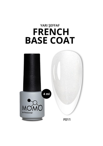 Momo Professional Kalıcı Oje French F011 Işıltılı Rakı Beyazı 4 Ml