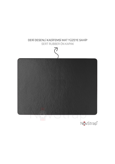 NovStrap Apple Uyumlu MacBook Air M1 Çip A2337 A1932 A2179 13.3" Kılıf Deri Desenli Rubber Mat Kapak