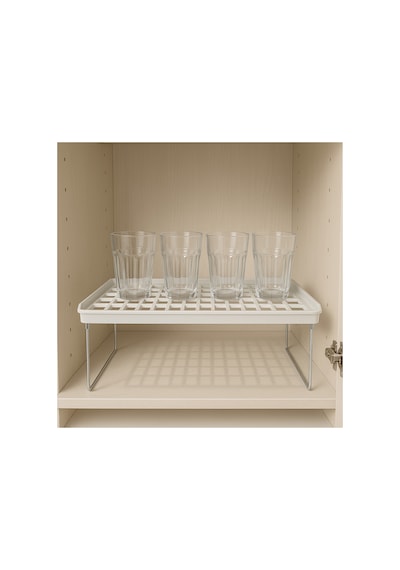 Modern Mutfak Rafı Metal Ayaklı Çok Amaçlı Organizer 1 Adet Beyaz