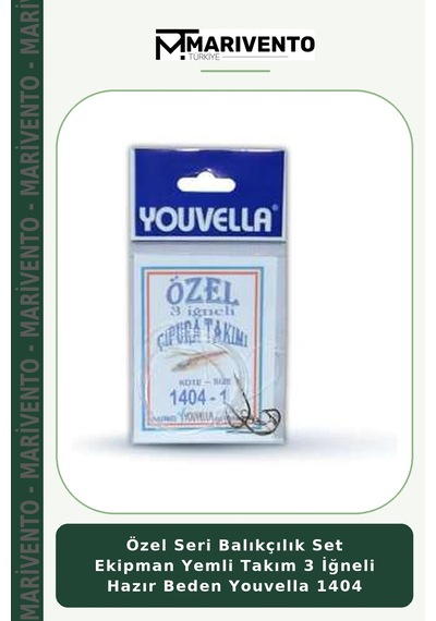 Özel Seri Balıkçılık Set Ekipman Yemli Takım 3 İğneli Hazır Beden Youvella 1404 4
