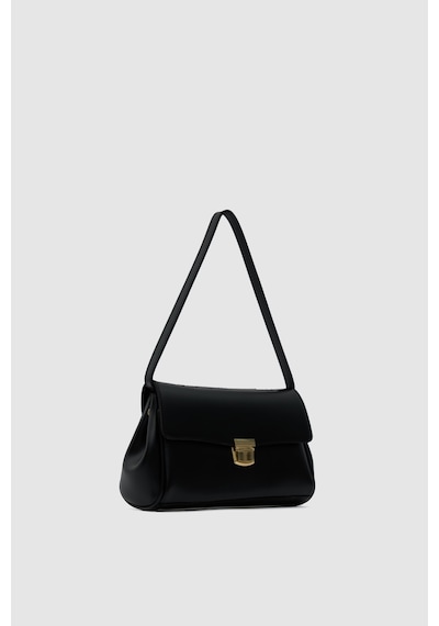 Shule Bags Lauren City Baget Çanta Siyah Siyah