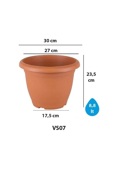 Serinova Villa Saksı Tabaksız 8.8 Lt No 7 07043350