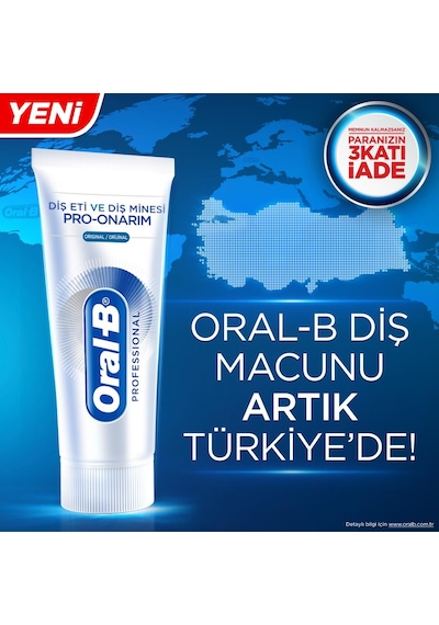Oral-B Professional Diş Eti ve Diş Minesi Pro Onarım Original Diş Macunu 3 x 50 ML + Original Diş Macunu 15 ML