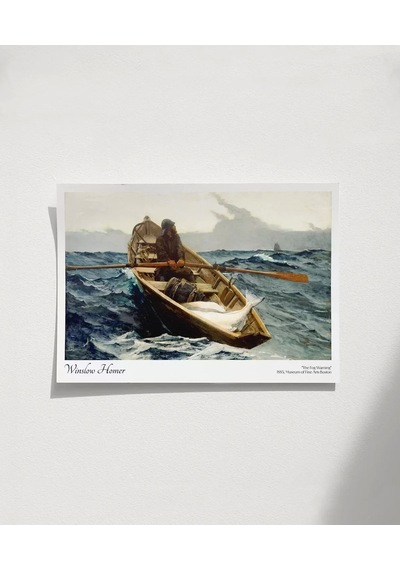 Çerçevesiz Poster Winslow Homer Sis Uyarısı
