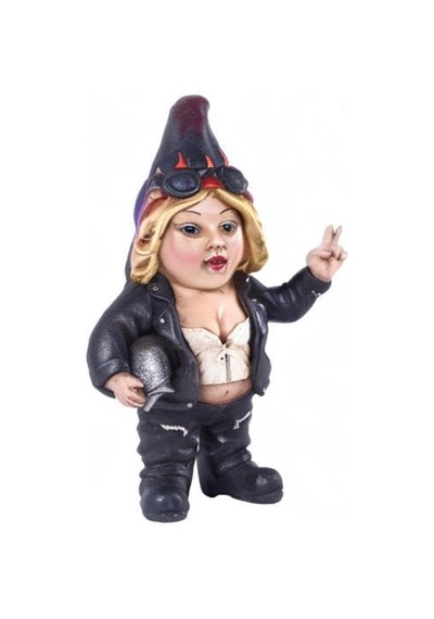 Gift Ltd. Kadın Bisikletçi Cücesi Kasklı - Gnomad Heykeli