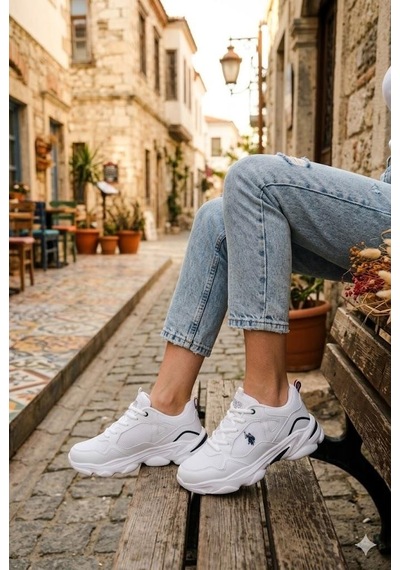 U.s. Polo Assn. Bob Wmn 6fx Rahat Sneaker Kadın Ayakkabı Beyaz