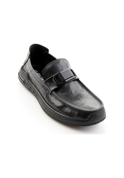 Bambi Siyah Hakiki Deri Erkek Loafer Ayakkabı E01185590203