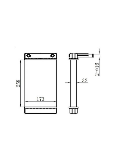 ORIS KFI021032 Kalorifer Brazing Heater A/M 260X175X32 Ducato Arka