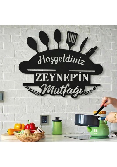 Mutfak Duvar Süsü Kişiye Özel Şık Ve Modern No 113