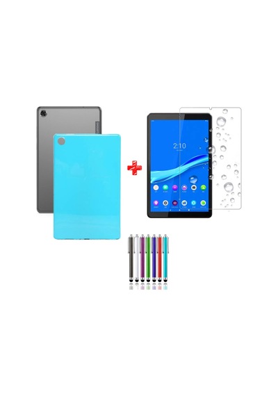 Lenovo Tab M10 Fhd Plus Tb-x606f 10.3" 3lü Set Lansman Silikon Kılıf + Nano Ekran Koruyucu