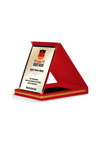 Kişiye Özel Almanca Öğretmeni Kırmızı Plaket
