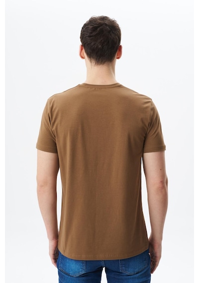 AR-MA Arma Erkek Regular Fit Basic Süprem Bisiklet Yaka Tişört Y29344453002 Kahverengi