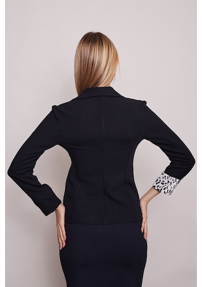 Jument Yakalı Flato Cepli Kolu Duble Uzun Kol Ofis Şık Blazer Kumaş Ceke (512163501)