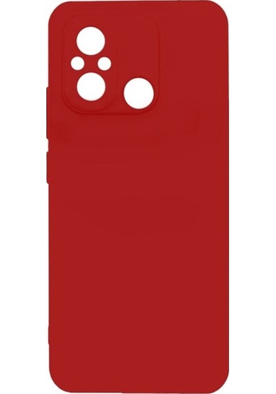 Xiaomi Redmi 12c Kılıf Zore Biye Silikon Kırmızı