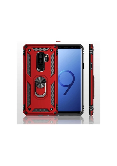 Galaxy S9 Plus Kilif Zore Vega Yüzüklü Standli Zirh Kilif 556703163