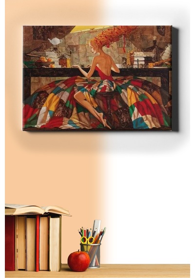 Webstyle Sayılarla Boyama Seti Kasnaklı Rengarenk Elbise 40 X 50 Cm