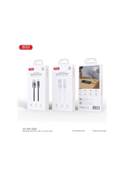 Xo Nb282 6a Hızlı Şarj Destekli Usb-a To Micro Usb Soft Dayanıklı Silikon Data Kablosu