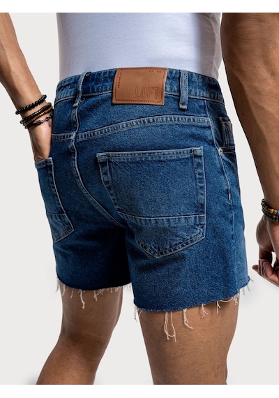 LOFT Straight Fit Erkek Şort Lf2036225 Q1.v1 Denim