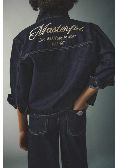Defacto Erkek Çocuk Düğmeli Denim Ceket G4378a826spbe278 Mavi-be278