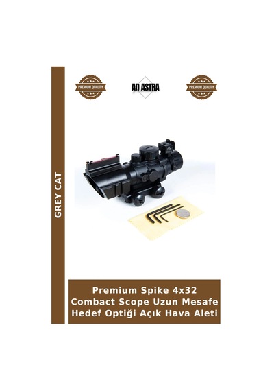 Premium Spike 4x32 Combact Scope Uzun Mesafe Hedef Optiği Açık Hava Aleti
