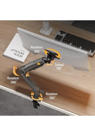 North Bayou Nb F80 17-32" Lcd/led Monitor Mount Ergonomic Gas Spring Desk Mount 2-9 Kg